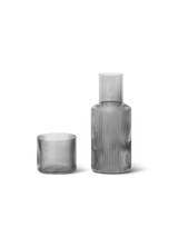 Ripple Small Carafe Set - Smoked Grey