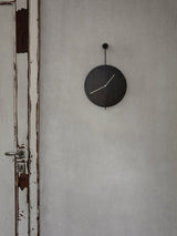 Trace Wall Clock - Black/Brass