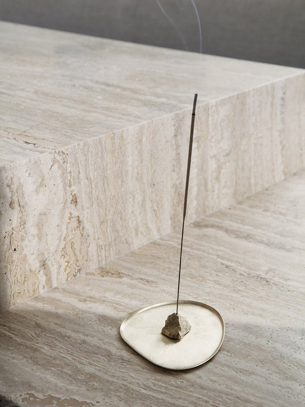 Stone Incense Burner - Brass