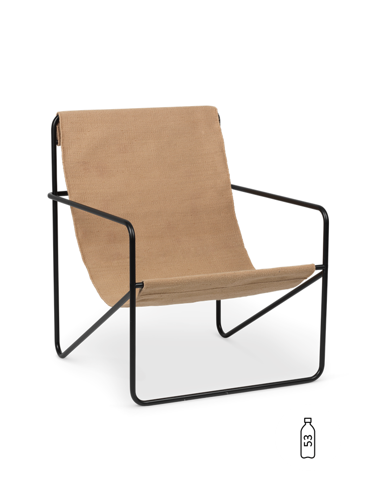 Desert Lounge Chair - Black/Sand