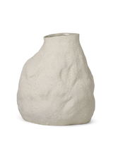 Vulca Vase - Large - Off-white Stone