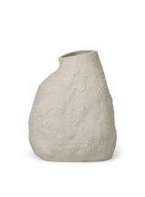 Vulca Vase - Medium - Off-white Stone