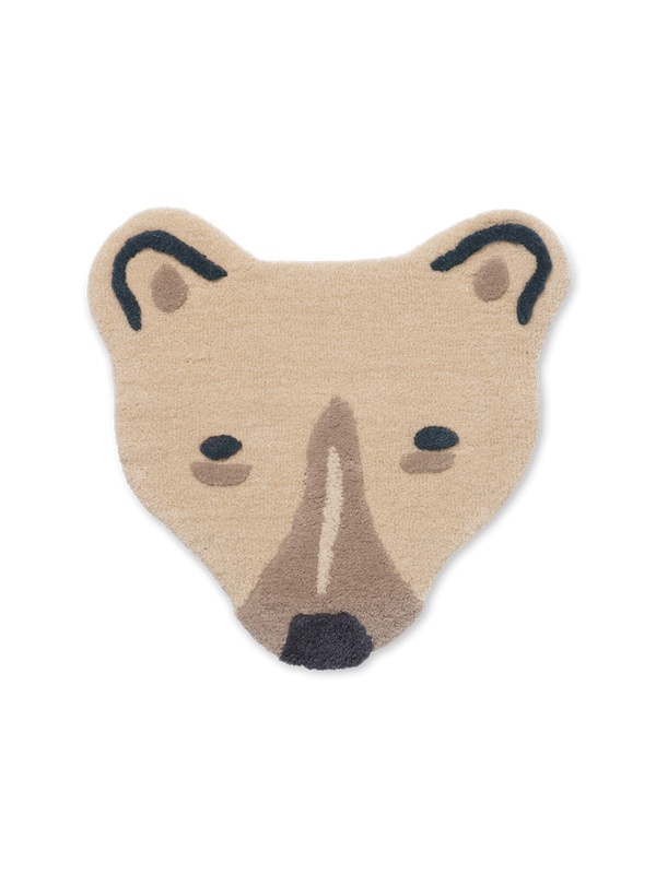 Tufted Polar Bear Head - Off-white