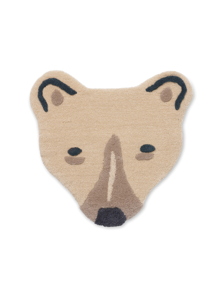 Tufted Polar Bear Head - Off-white