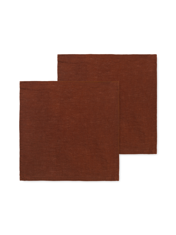 Linen Napkins - Set of 2 - Cinnamon