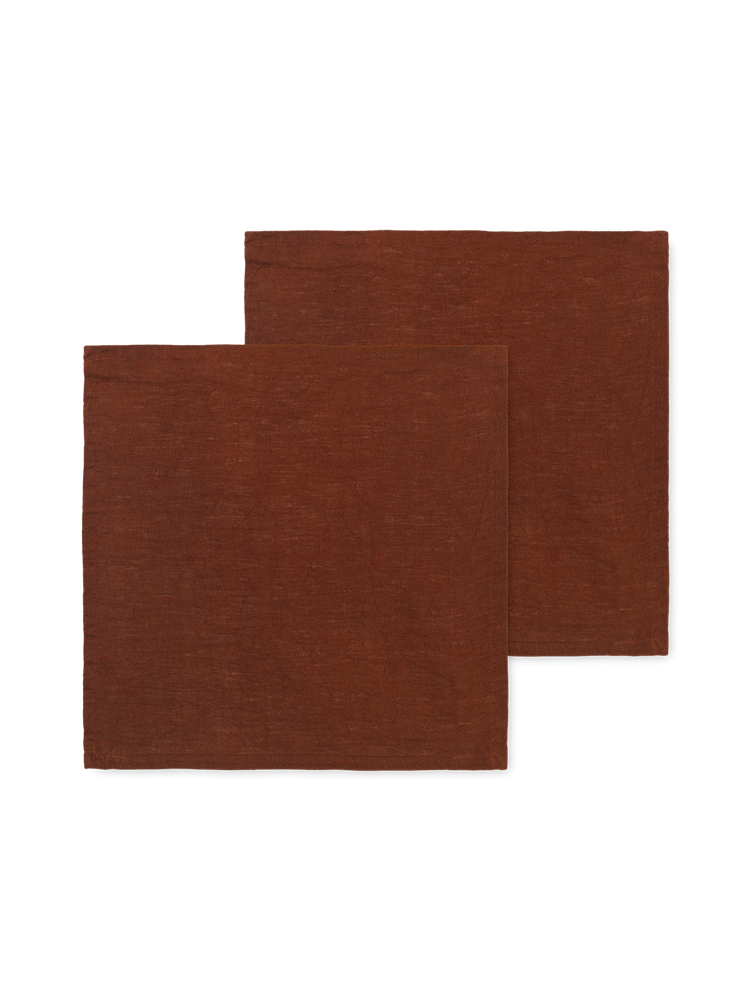 Linen Napkins - Set of 2 - Cinnamon