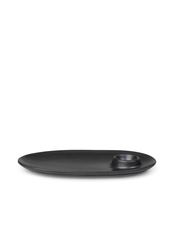 Flow Breakfast Plate - Black