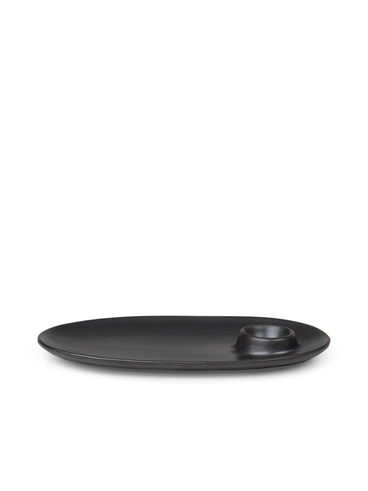 Flow Breakfast Plate - Black