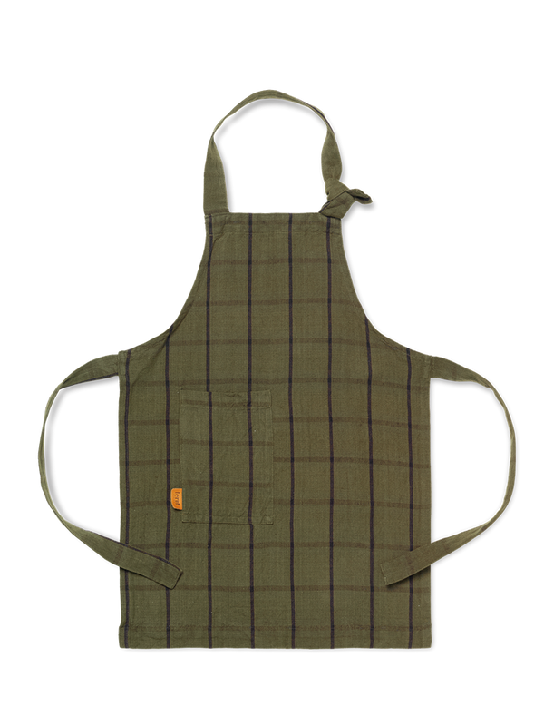 Kids Hale Apron - Green/Black