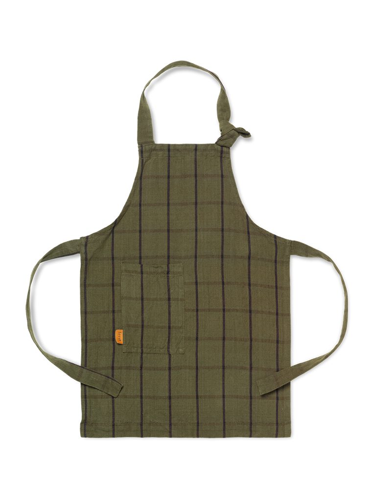 Kids Hale Apron - Green/Black