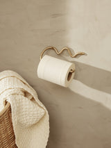 Curvature Toilet Paper Holder - Brass