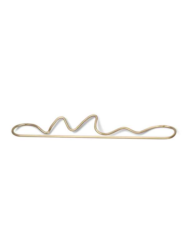 Curvature Towel Hanger - Brass