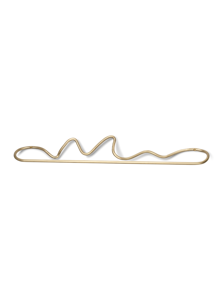 Curvature Towel Hanger - Brass