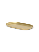 Basho Tray - Oval - Brass