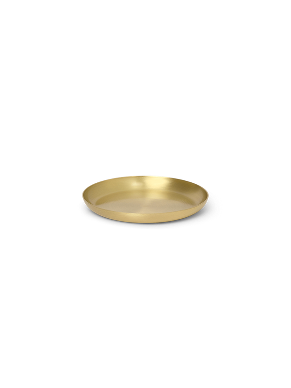 Basho Tray - Round - Brass