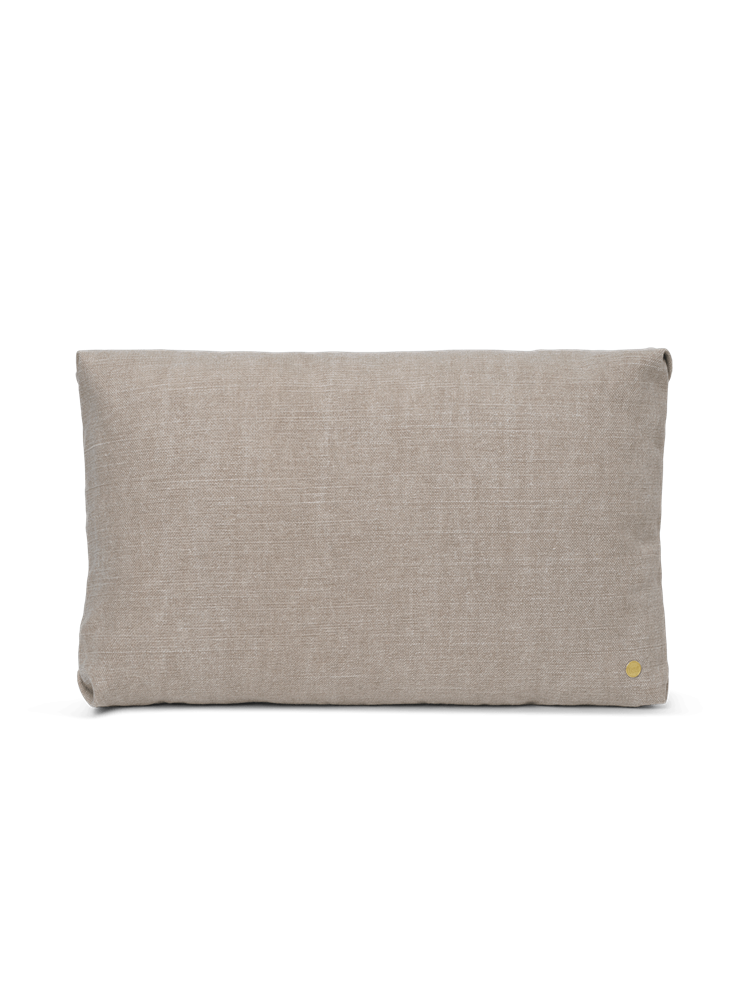 Clean Cushion Rect Rich Linen - Natural