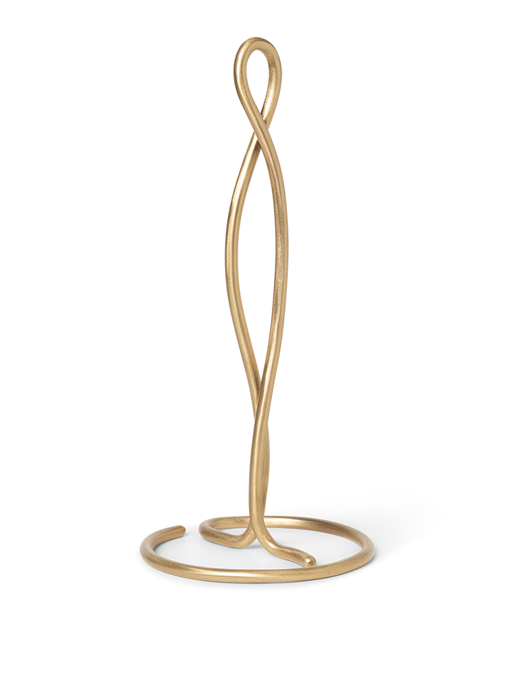 Curvature Paper Towel Holder - Brass