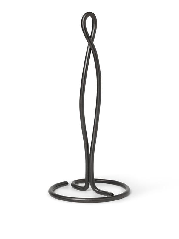 Curvature Paper Towel Holder-Black Brass