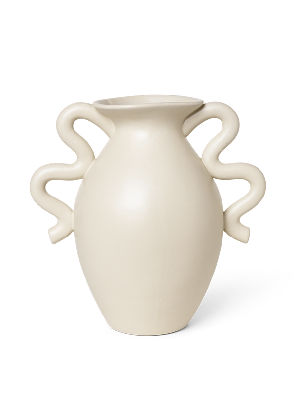 Verso Table Vase - Cream