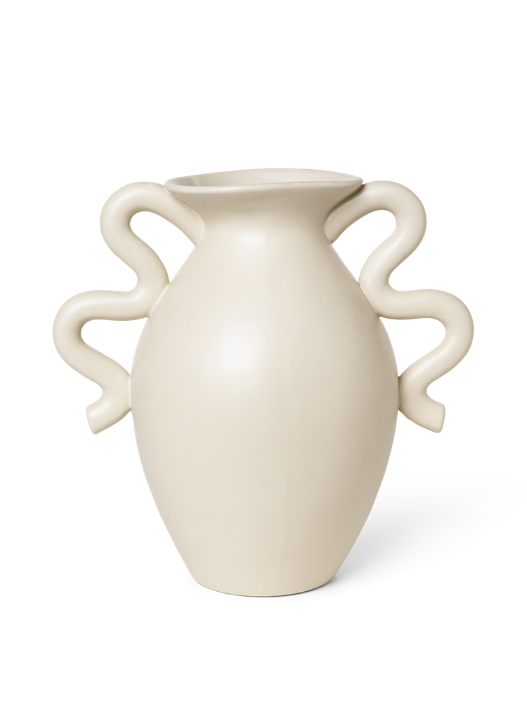 Verso Table Vase - Cream