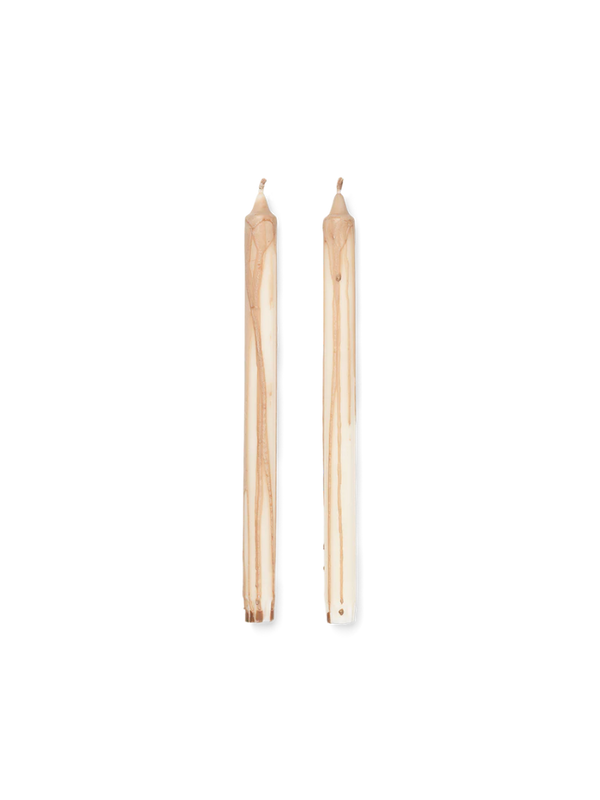 Dryp Candles - Set of 2 - Beige