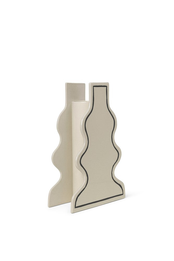 Paste Vase - Curvy - Off-white