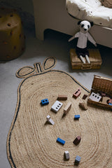 Pear Braided Jute Rug - Natural