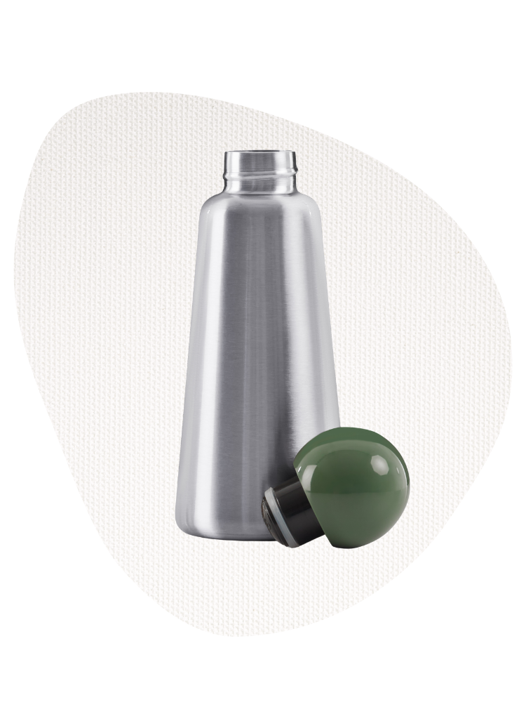 Skittle Bottle Original 500ml  - Stainless Steel & Khaki