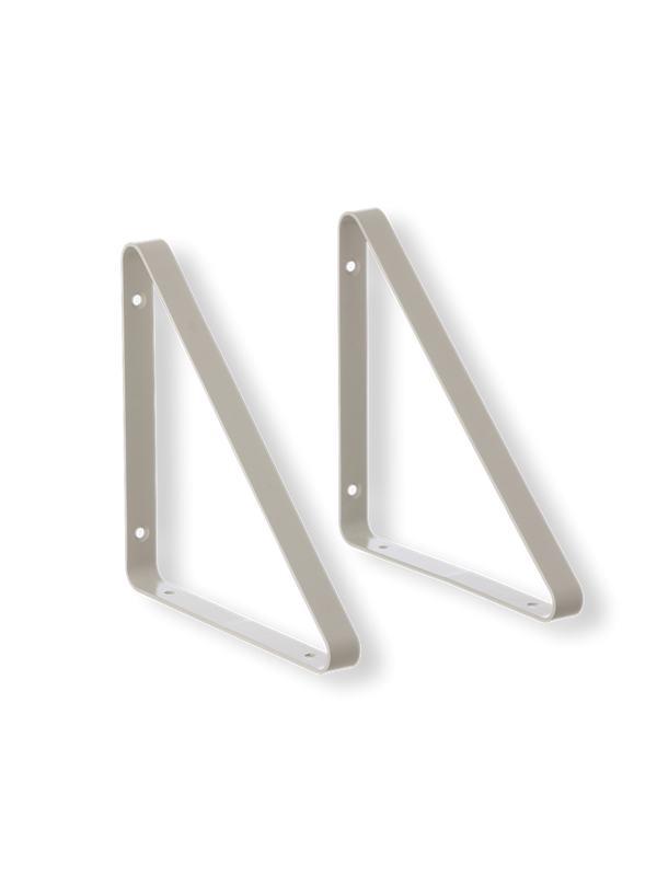 Shelf Hangers - set of 2- Light Grey