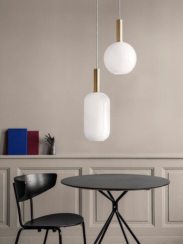 Opal Shade - Sphere - White