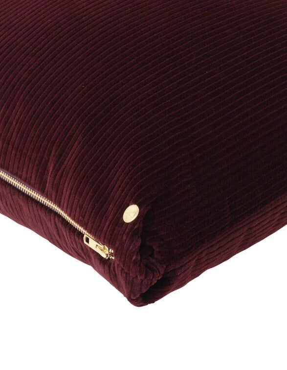 Corduroy Cushion - Burgundy