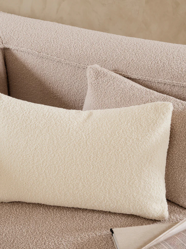 Clean Cushion - Wool Boucle - Off-white