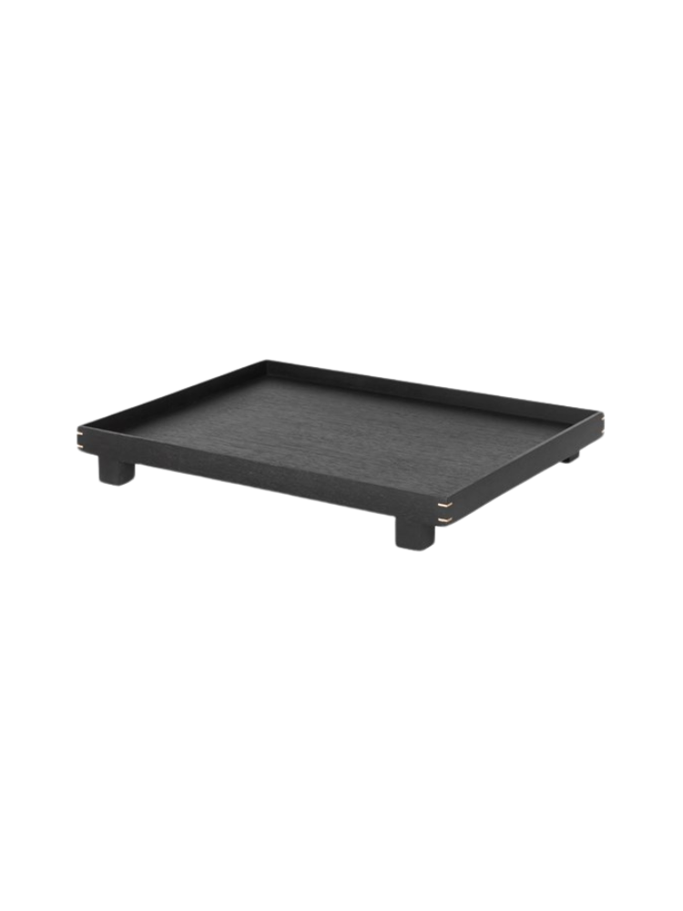 Bon Wooden Tray Large - Black Stained Oak