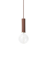 Collect - Socket Pendant - High  - Red Brown