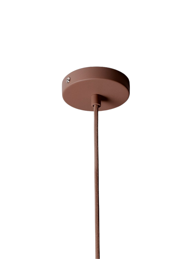 Collect - Socket Pendant - Low - Red Brown