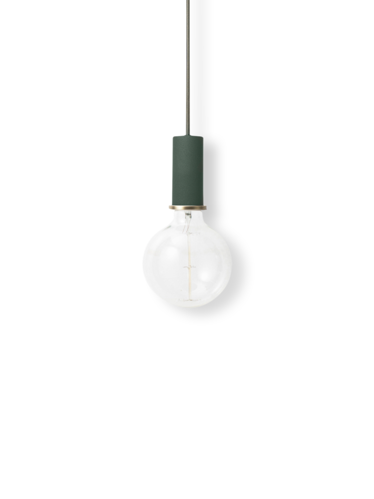 Collect - Socket Pendant - Low - Dark Green