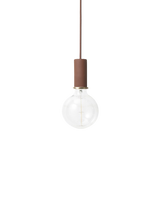 Collect - Socket Pendant - Low - Red Brown