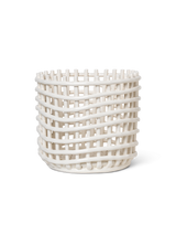 Ceramic Basket - Large - Off-white